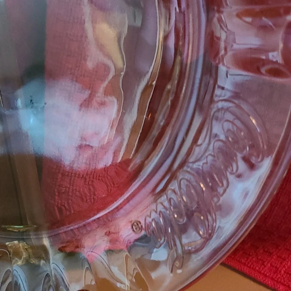 Coca-Cola Clear Glass Plate - 10 3/8